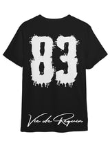 TEE-SHIRT SHARK BLACK WHITE 83