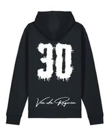 HOODIE SHARK BLACK WHITE 30