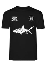 TEE-SHIRT SHARK BLACK WHITE 30