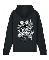 HOODIE SHARKLAND BLACK AND WHITE