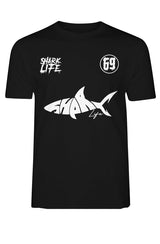 TEE-SHIRT SHARK BLACK WHITE 69