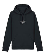 HOODIE SHARKLAND BLACK AND WHITE