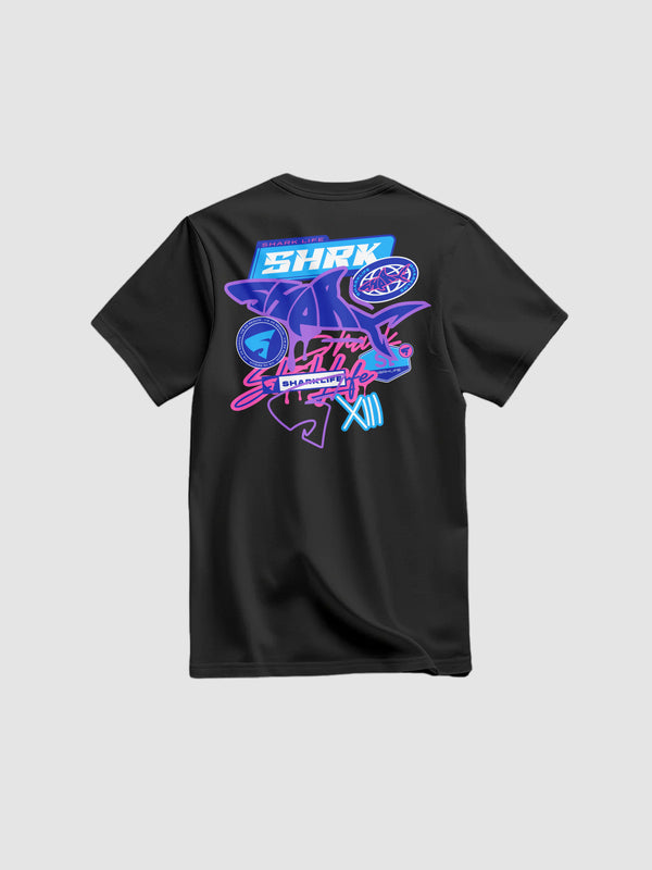 T-SHIRT SHARK-LAND BLUEPINK