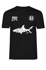TEE-SHIRT SHARK BLACK WHITE 83