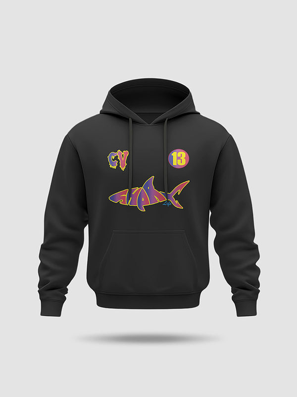 HOODIE SHARK BLACK CV BARCA