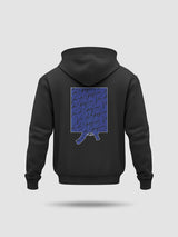 HOODIE SHARK BLACK KALASH ROI BLEU