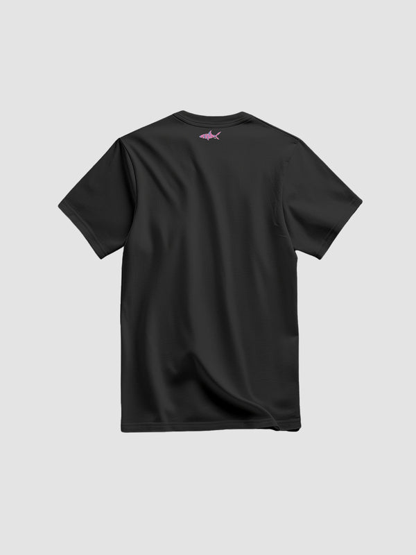 T-SHIRT SHARK BLACK ROSE